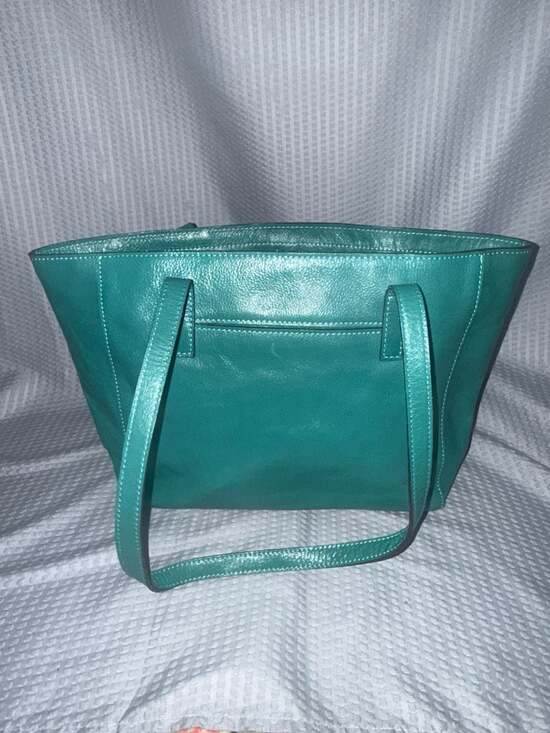 Patricia Nash Handbags - Patricia Nash Teal Leather Zancona Tote Bag